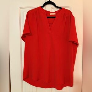 Entro Red Blouse